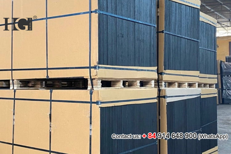 đai kiện ván ép phủ phim xuất khẩu