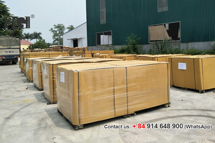 đai kiện hàng ván ép phủ phim hải dương