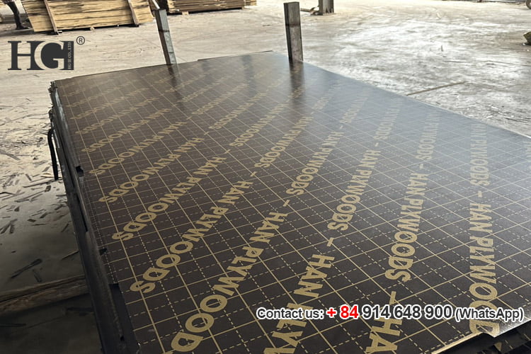 ván ép phủ phim 18mm, ván khuôn phủ phim 18mm, ván xây dựng 18mm